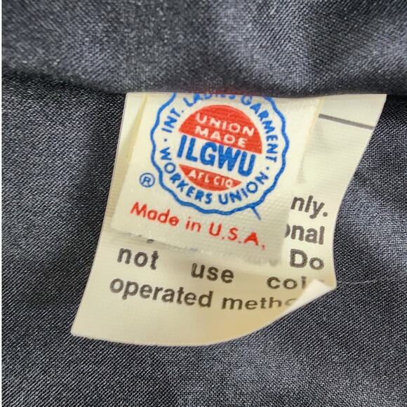 Vintage Act III Faux Fur Jacket Womens 10 Black Curly Parisian Lamb Open Front - Picture 4 of 8